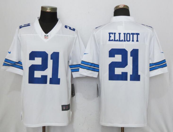 Men NFL Nike Dallas cowboys #21 Elliott White 2017 Vapor Untouchable Limited jersey->dallas cowboys->NFL Jersey